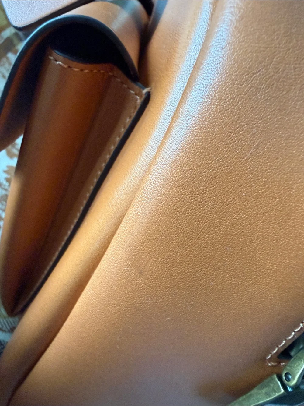 Coach Large Twin Turnlock Satchel in Toffee with Brass Hardware - NWOT